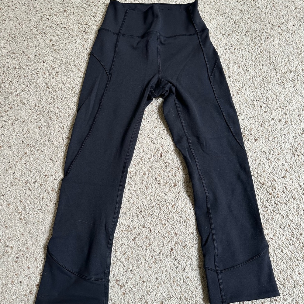 Lululemon Athletica Black Capri Pants High Waist Stretch